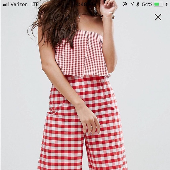 Gingham jumpsuit worn once - Picture 4 of 5